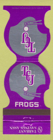Matchbook Cover - TCU Horned Frogs Tarrant Bank 1979