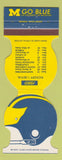 Matchbook Cover - Michigan Wolverines Football 1980 1981 Football