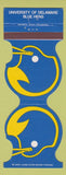 Matchbook Cover - University of Delaware Blue Hens Football Bank Newark DE 1979