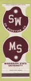 Matchbook Cover - Mississippi State Bulldogs 1975 Bank Eudora MS