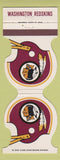 Matchbook Cover - Washington Redskins Football 1981 Ettco Wire Ridgewood NY