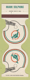 Matchbook Cover - Miami Dolphins Football Bank Martin County 1980