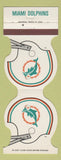 Matchbook Cover - Miami Dolphins Football Holiday Inn Stuart FL 1983