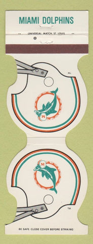 Matchbook Cover - Miami Dolphins Football Holiday Inn Stuart FL 1983
