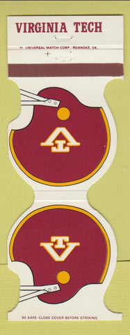 Matchbook Cover - Virginia Tech Hokies Football Marriott Blacksburg VA 1983
