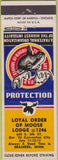 Matchbook Cover - Matchbook Cover Moose Lodge Brainerd MN