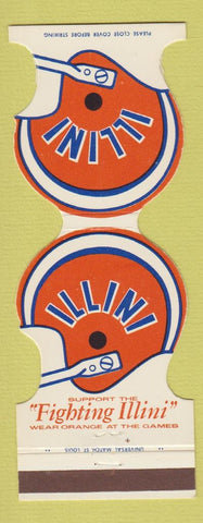 Matchbook Cover - University of Illinois Football 1974 Bank Champaign IL