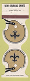 Matchbook Cover - New Orleans Saints Football 1982 Monte's New Orleans LA