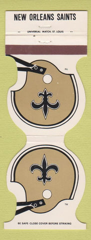 Matchbook Cover - New Orleans Saints Football 1982 Monte's New Orleans LA