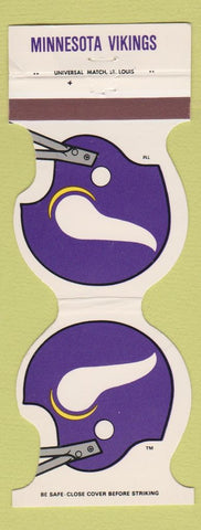 Matchbook Cover - Minnesota Vikings Football 1982 Hilton Troy MI