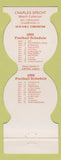 Matchbook Cover - University of Illinois Football 1985 Match Collector Specht