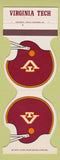 Matchbook Cover - Virginia Tech Hokies Football Wytheville VA Office Supply 1982