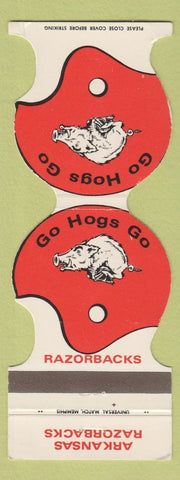 Matchbook Cover - Arkansas Razorbacks Football 1973 Bank Lepanto AR WEAR