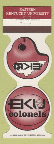 Matchbook Cover - Eastern Kentucky Colonels 1974 Football Basketball
