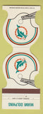 Matchbook Cover - Miami Dolphins Football 1979 Fort Eustis Credit Union