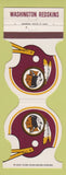 Matchbook Cover Washington Redskins Football 1980 BPS Pool Supply Springfield VA