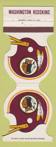 Matchbook Cover Washington Redskins Football 1980 BPS Pool Supply Springfield VA