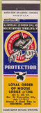 Matchbook Cover - Matchbook Cover Moose Lodge Brainerd MN
