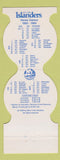 Matchbook Cover - New York Islanders Hockey Restaurant Freeport NY 1983