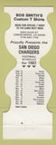 Matchbook Cover - San Diego Chargers Football Lemon Grove CA T Shirts 1982