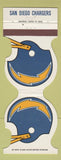 Matchbook Cover - San Diego Chargers Football Datsun San Diego CA 1979