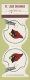 Matchbook Cover - St Louis Cardinals Football 1981 St Charles MO Bank
