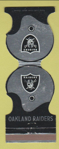 Matchbook Cover - Oakland Raiders Football 1973 Yellow Pages schedule WEAR