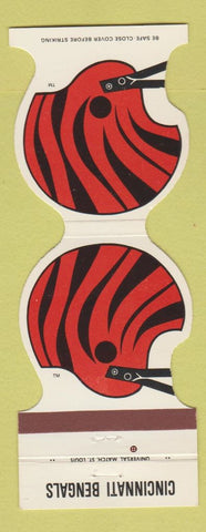 Matchbook Cover - Cincinnati Bengals Football Noel's Plumbing Supply OH 1985