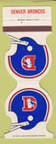 Matchbook Cover - Denver Broncos Football 1980 Barnum Liquor Denver Colorado