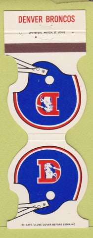 Matchbook Cover - Denver Broncos Football 1980 Barnum Liquor Denver Colorado