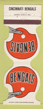 Matchbook Cover - Cincinnati Bengals Football 1979