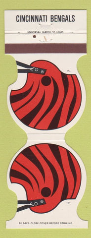 Matchbook Cover Cincinnati Bengals Football 1981 RKE Credit Union Ravenswood WV