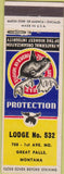Matchbook Cover - Matchbook Cover Moose Lodge Great Falls MT