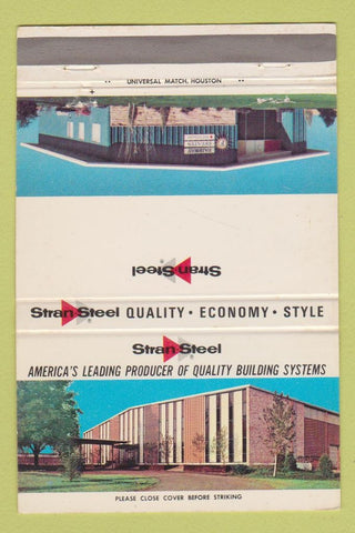 Matchbook Cover - Stran Steel  40 Strike
