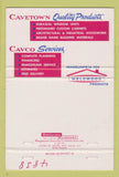 Matchbook Cover - Cavco Custom Homes Frederick MD Cavetown 40 Strike