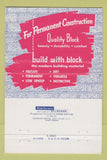 Matchbook Cover - Mankato Concrete Masonry North Mankato MN 40 Strike