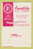 Matchbook Cover - Franklin Oil Bedford OH 40 Strike