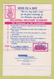 Matchbook Cover - Oklahoma Military Academy Claremore OK WEAR 40 Strike