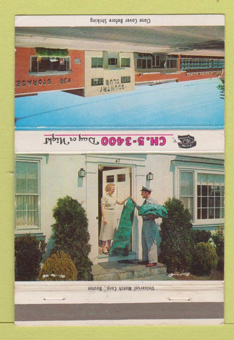 Matchbook Cover - Country Club Cleaning Warren RI 40 Strike