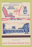 Matchbook Cover - Toby's Seafood House Panama City FL 40 Strike