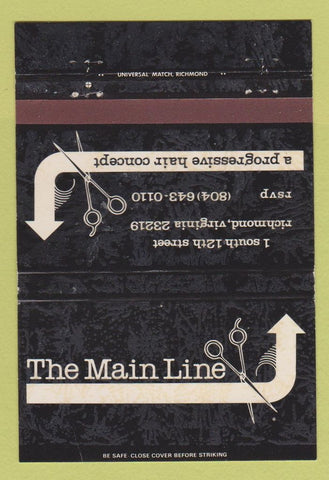 Matchbook Cover - Main Line Salon Richmond VA 40 Strike