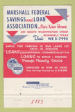 Matchbook Cover - Marshall Federal Savings Marshall TX 40 Strike