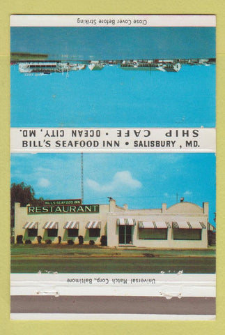 Matchbook Cover - Ship Cafe Ocean City MD Salisbury 40 Strike