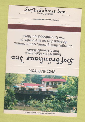 Matchbook Cover - Hof Brauhaus Inn Helen GA 40 Strike