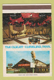 Matchbook Cover - The Chalet Cleveland TN 40 Strike