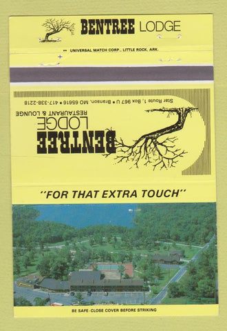 Matchbook Cover - Bentree Lodge Restaurant Branson MO 40 Strike