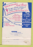 Matchbook Cover - Dickinson Hotel Steak Iron Mountain MI WORN 40 Strike
