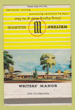 Matchbook Cover - Writers' Manor Denver Colorado 40 Strike