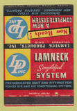 Matchbook Cover - Lamneck System Duct Fittings Columbus OH SAMPLE 40 Strike