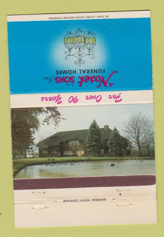 Matchbook Cover - Nosek Sons Funeral Home Brecksville OH 40 Strike